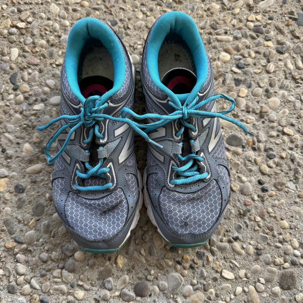 New Balance 560v6 Running‎ Shoes Womens Size 8 Gray Teal Mesh Tech Ride W560LG6